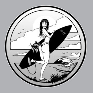 FISHBITES Black'n White - Womens Mika Organic Short Sleeved Dress Design