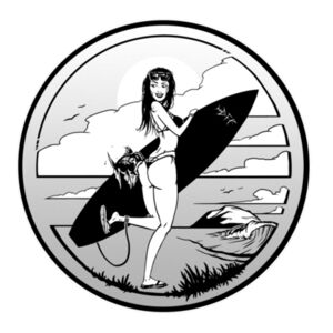 FISHBITES Black'n White - Mens Authentic Singlet Design