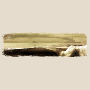 WHITEISLAND WAVES - Womens Maple Organic Tee Design