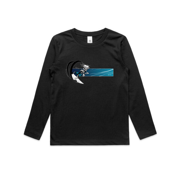 Blue BARREL BONEZY - Kids Longsleeve Tee Thumbnail