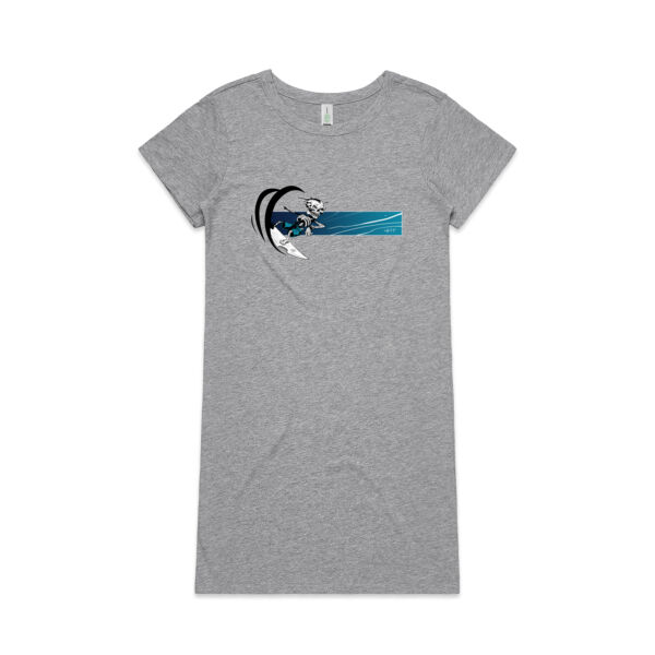 Blue BARREL BONEZY - Womens Mika Organic Short Sleeved Dress Thumbnail