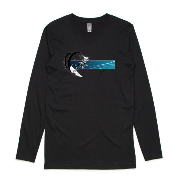 Blue BARREL BONEZY - Mens Ink Longsleeve Tee Thumbnail