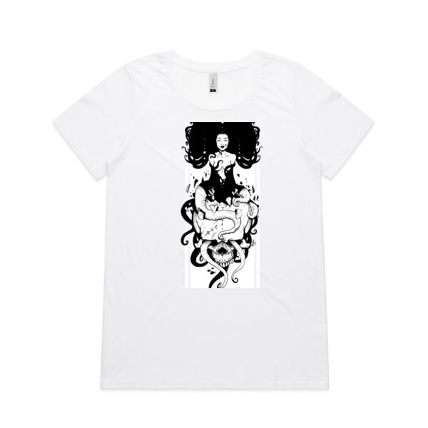 KILLA'MARI - Chest - Womens Shallow Scoop Tee Thumbnail
