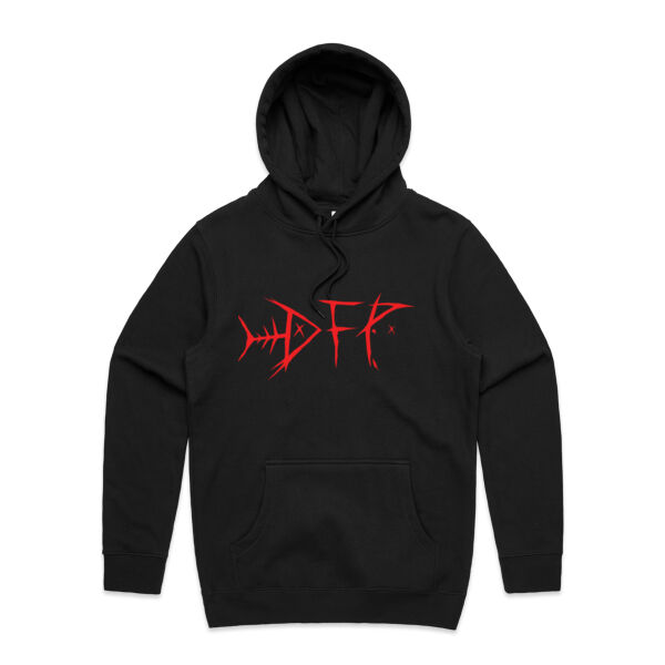 DEADFUSH Red - Unisex Stencil Hoodie Thumbnail
