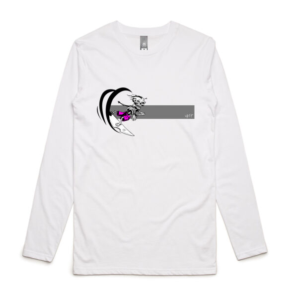 Pink BARREL BONEZY - Mens Ink Longsleeve Tee Thumbnail