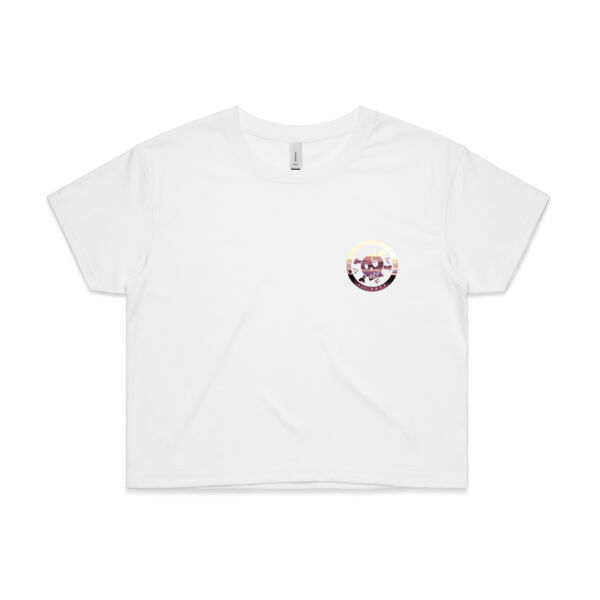 DFP RAGLAN Pocket - Womens Crop Tee Thumbnail