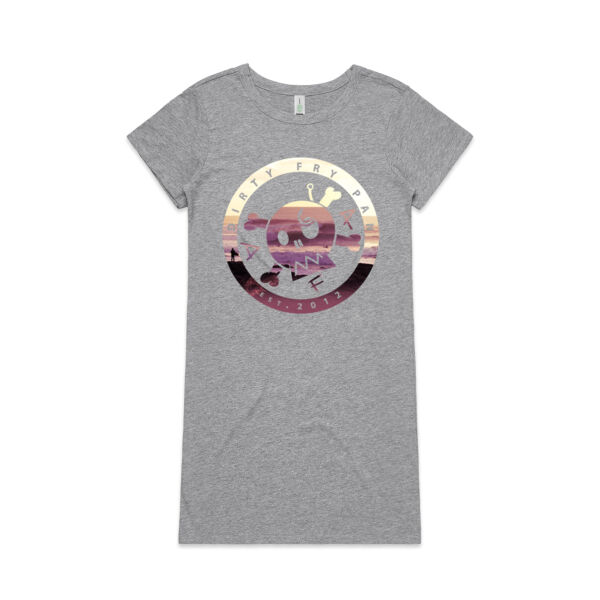 DFP Raglan Sunset - Womens Mika Organic Short Sleeved Dress Thumbnail