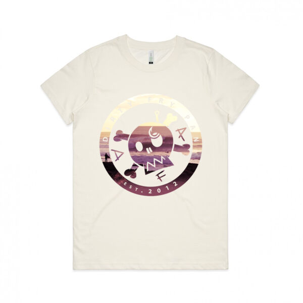 DFP Raglan Sunset - Womens Maple Organic Tee Thumbnail