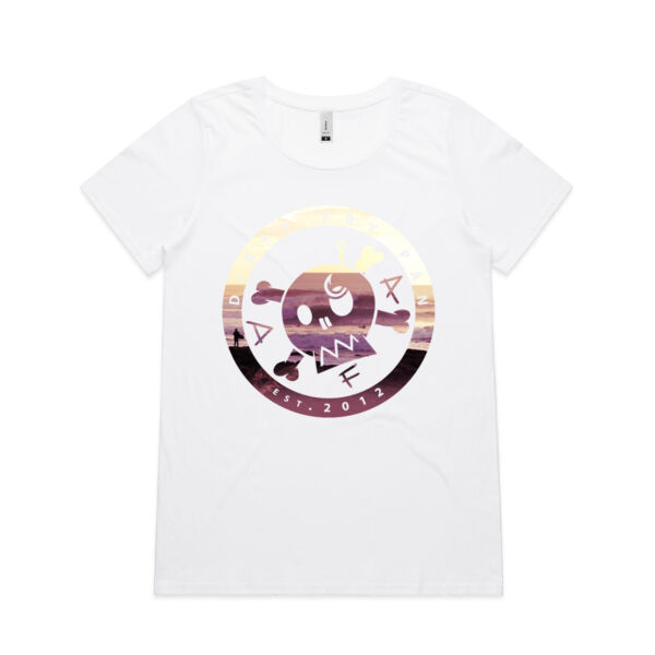 DFP Raglan Sunset - Womens Shallow Scoop Tee Thumbnail