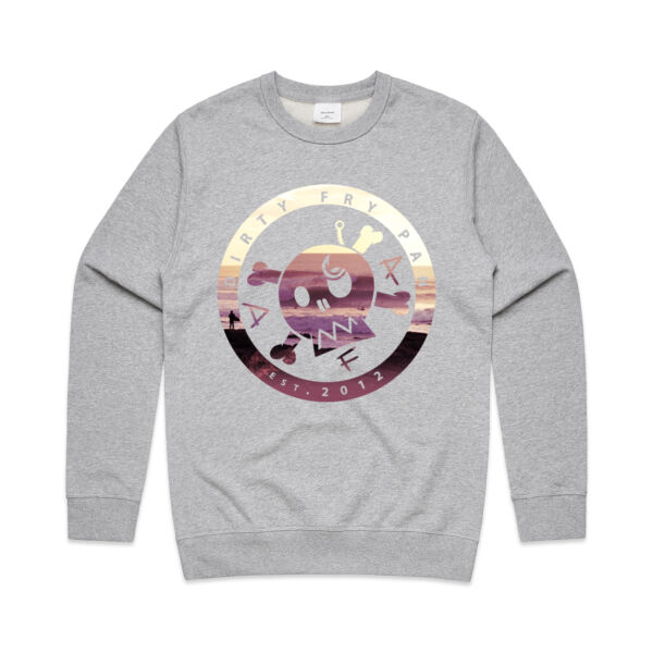 DFP Raglan Sunset - Mens Premium Crew Thumbnail
